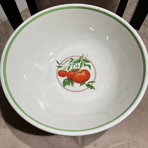 Large 12" Himark Pasta or Vegetable Serving Bowl with Tomatoes / Esculentum